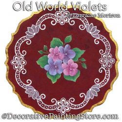 Old World Violets Painting Pattern - Lorraine Morison - PDF DOWNLOAD