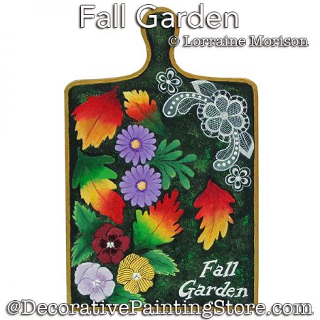 Fall Garden Painting Pattern - Lorraine Morison - PDF DOWNLOAD