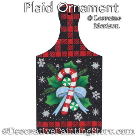 Plaid Ornament Painting Pattern - Lorraine Morison - PDF DOWNLOAD