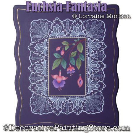 Fuchsia Fantasia Painting Pattern - Lorraine Morison