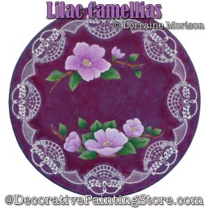 Lilac Camelias Painting Pattern - Lorraine Morison