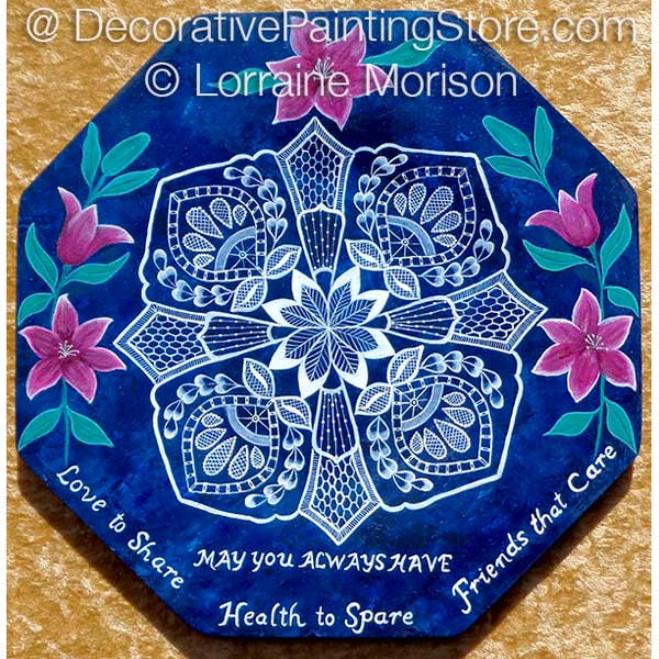 Garden of Friendship Plate Pattern - Lorraine Morison - PDF DOWNLOAD