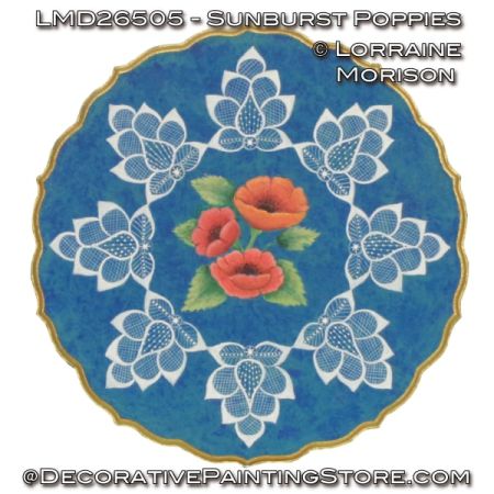 Sunburst Poppies Painting Pattern - Lorraine Morison
