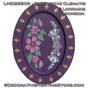 Distinctive Clematis Painting Pattern - Lorraine Morison