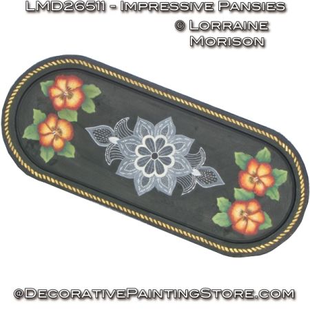 Impressive Pansies Painting Pattern - Lorraine Morison