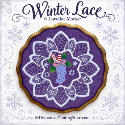Winter Lace Painting Pattern - Lorraine Morison