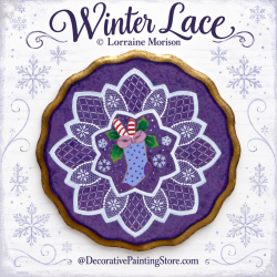 Winter Lace Painting Pattern - Lorraine Morison