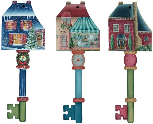 Victorian House Key Ornaments Pattern PDF DOWNLOAD