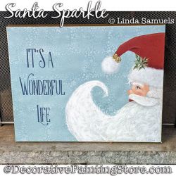 Santa Sparkle Painting Pattern PDF Download - Linda Samuels