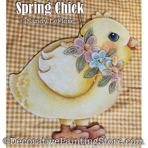 Spring Chick Painting Pattern PDF DOWNLOAD - Sandy LeFlore