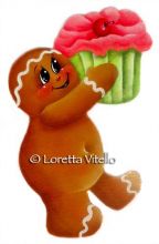 Cupcake Gingerbread Man e-Pattern DOWNLOAD