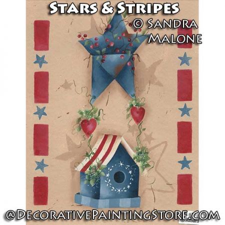 Stars and Stripes e-Pattern -Sandra Malone - PDF DOWNLOAD