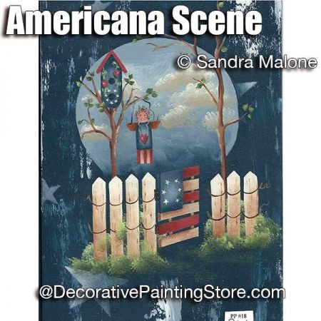 Americana Scene e-Pattern -Sandra Malone - PDF DOWNLOAD