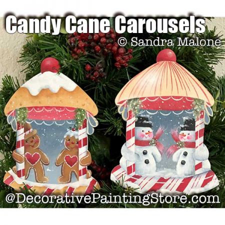Candy Cane Carousel e-Pattern -Sandra Malone - PDF DOWNLOAD