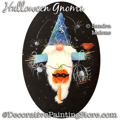 Halloween Gnome Painting Pattern PDF DOWNLOAD -Sandra Malone