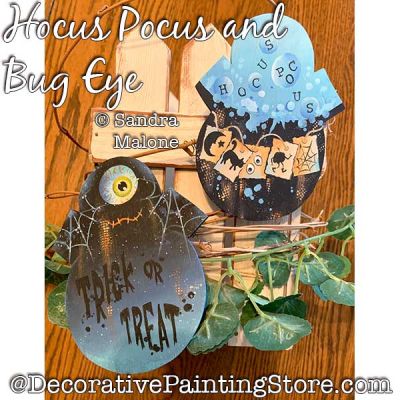 Hocus Pocus and Bug Eye Pattern PDF DOWNLOAD -Sandra Malone