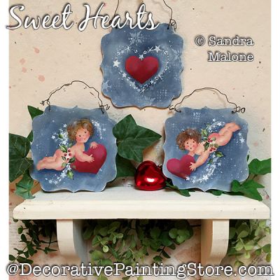 Sweet Hearts (Cupids) Painting Pattern PDF DOWNLOAD -Sandra Malone