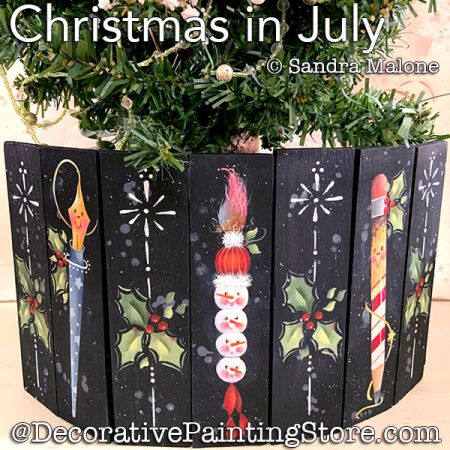 Christmas in July Painting Pattern PDF DOWNLOAD -Sandra Malone