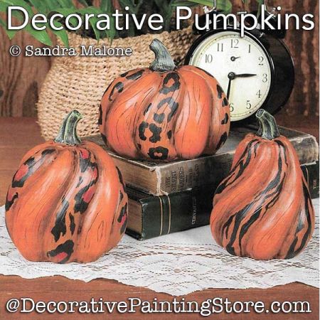 Decorative Pumpkins Painting Pattern PDF DOWNLOAD -Sandra Malone