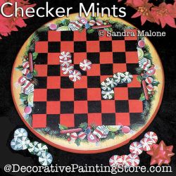 Checker Mints (Checkerboard) Painting Pattern PDF DOWNLOAD -Sandra Malone