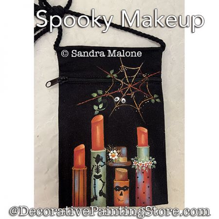 Spooky Makeup Painting Pattern PDF DOWNLOAD -Sandra Malone