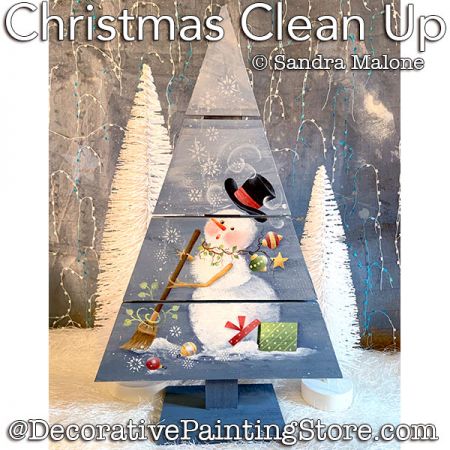 Christmas Clean Up Painting Pattern PDF DOWNLOAD -Sandra Malone