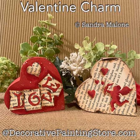 Valentine Charm Painting Pattern PDF DOWNLOAD -Sandra Malone