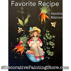 Favorite Recipe Painting Pattern PDF DOWNLOAD -Sandra Malone