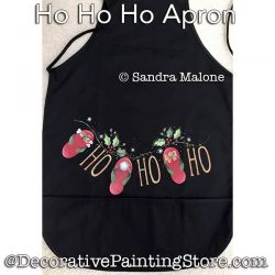 Ho Ho Ho Apron Painting Pattern PDF DOWNLOAD -Sandra Malone