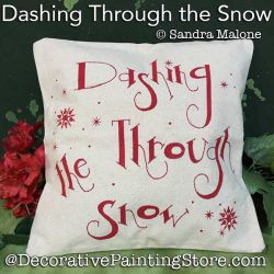 Dashing Through the Snow Painting Pattern PDF DOWNLOAD -Sandra Malone
