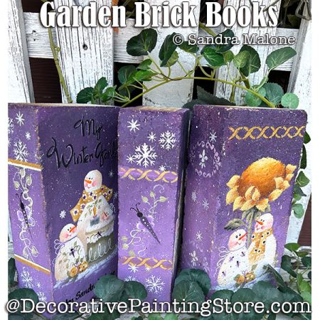 Garden Brick Books Painting Pattern -Sandra Malone