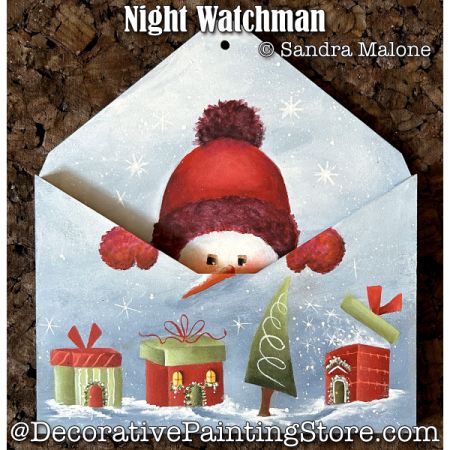 Night Watchman Medium Envelope Painting Pattern -Sandra Malone