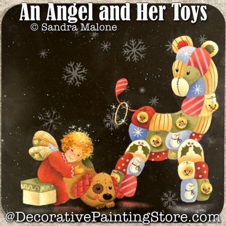 An Angel and Her Toys Painting Pattern - Sandra Malone