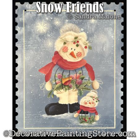 Snow Friends Painting Pattern - Sandra Malone