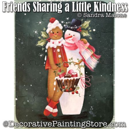 Friends Sharing a Little Kindness Painting Pattern - Sandra Malone