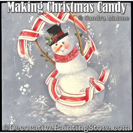 Making Christmas Candy Painting Pattern - Sandra Malone