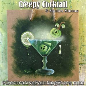 Creepy Cocktail Painting Pattern - Sandra Malone