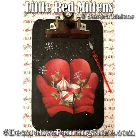 Little Red Mittens Painting Pattern - Sandra Malone