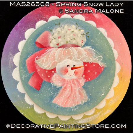 Spring Snow Lady Painting Pattern - Sandra Malone
