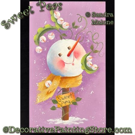 Sweet Peas Painting Pattern - Sandra Malone