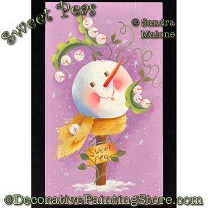 Sweet Peas Painting Pattern - Sandra Malone