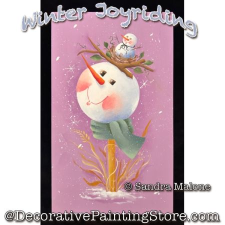 Winter Joyriding Painting Pattern - Sandra Malone