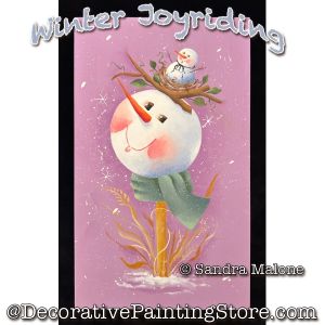 Winter Joyriding Painting Pattern - Sandra Malone