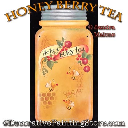 Honey Berry Tea Painting Pattern - Sandra Malone
