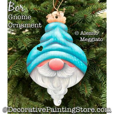 Bor Gnome Ornament or Broach Painting Pattern PDF DOWNLOAD - Alessio Meggiato