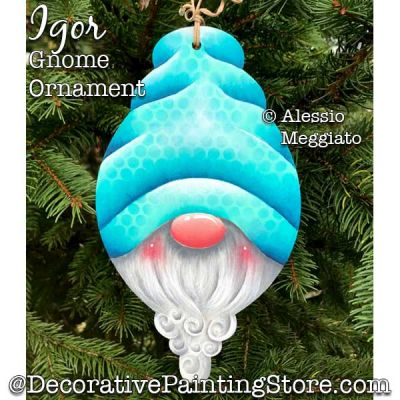 Igor Gnome Ornament or Broach Painting Pattern PDF DOWNLOAD - Alessio Meggiato