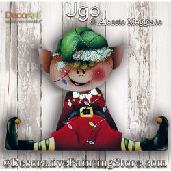 Ugo (Christmas Elf) Painting Pattern PDF DOWNLOAD - Alessio Meggiato