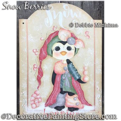 Snow Berries Penguin DOWNLOAD - Deb Mishima