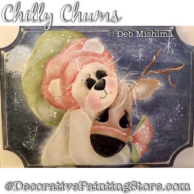Chilly Chums (Polar Bear - Reindeer) Painting Pattern DOWNLOAD - Deb Mishima