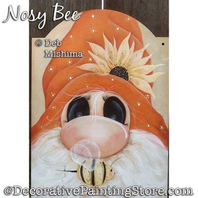 Nosy Bee (Gnome) Painting Pattern PDF DOWNLOAD - Deb Mishima